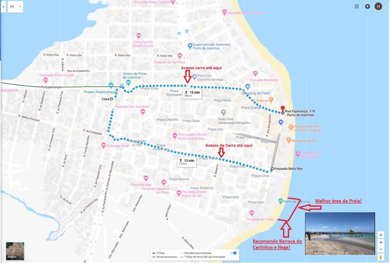Otima Localizacao Casa, 7 Quartos-Porto De Galinhas 900M Piscinas Naturais Dış mekan fotoğraf